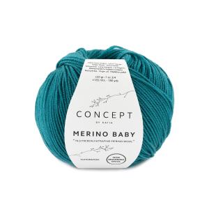 Merino Baby Smaragdgrün/Dunkeltürkis (Fb. 75)