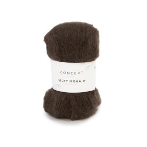 Silky Mohair Fb.100 Nerz Dunkelbraun