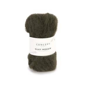 Silky Mohair Fb.121 Militärgrün