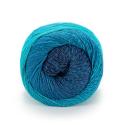 Poema Cashmere Fb. 105 Türkis/Dunkelblau