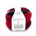 Socks & More Degradé Fb. 53 Rot/Schwarz